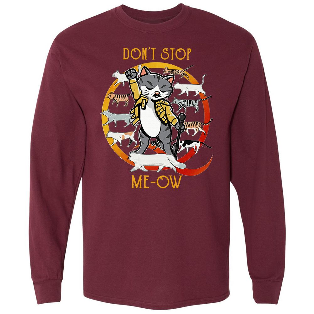 Long Sleeve T-Shirt - 5A71T5QX - Maroon - 11