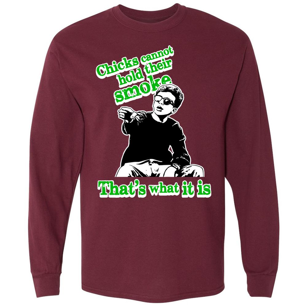 Long Sleeve T-Shirt - LLSBQ7RS - Maroon - 11