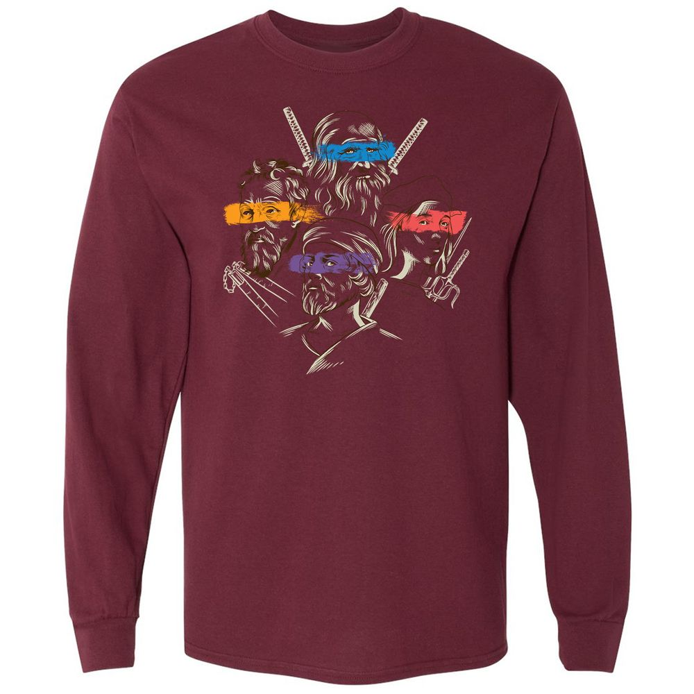 Long Sleeve T-Shirt - T7DP1T2L - Maroon - 11