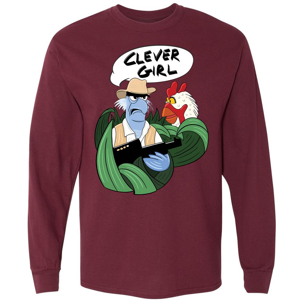 Long Sleeve T-Shirt - R1AV5Y1P - Maroon - 11