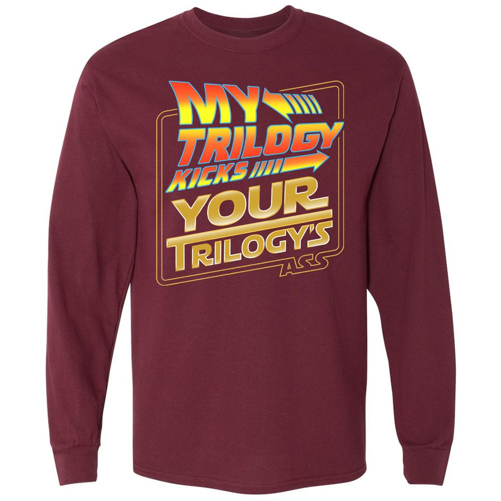 Long Sleeve T-Shirt - PEB8YLUH - Maroon - 11