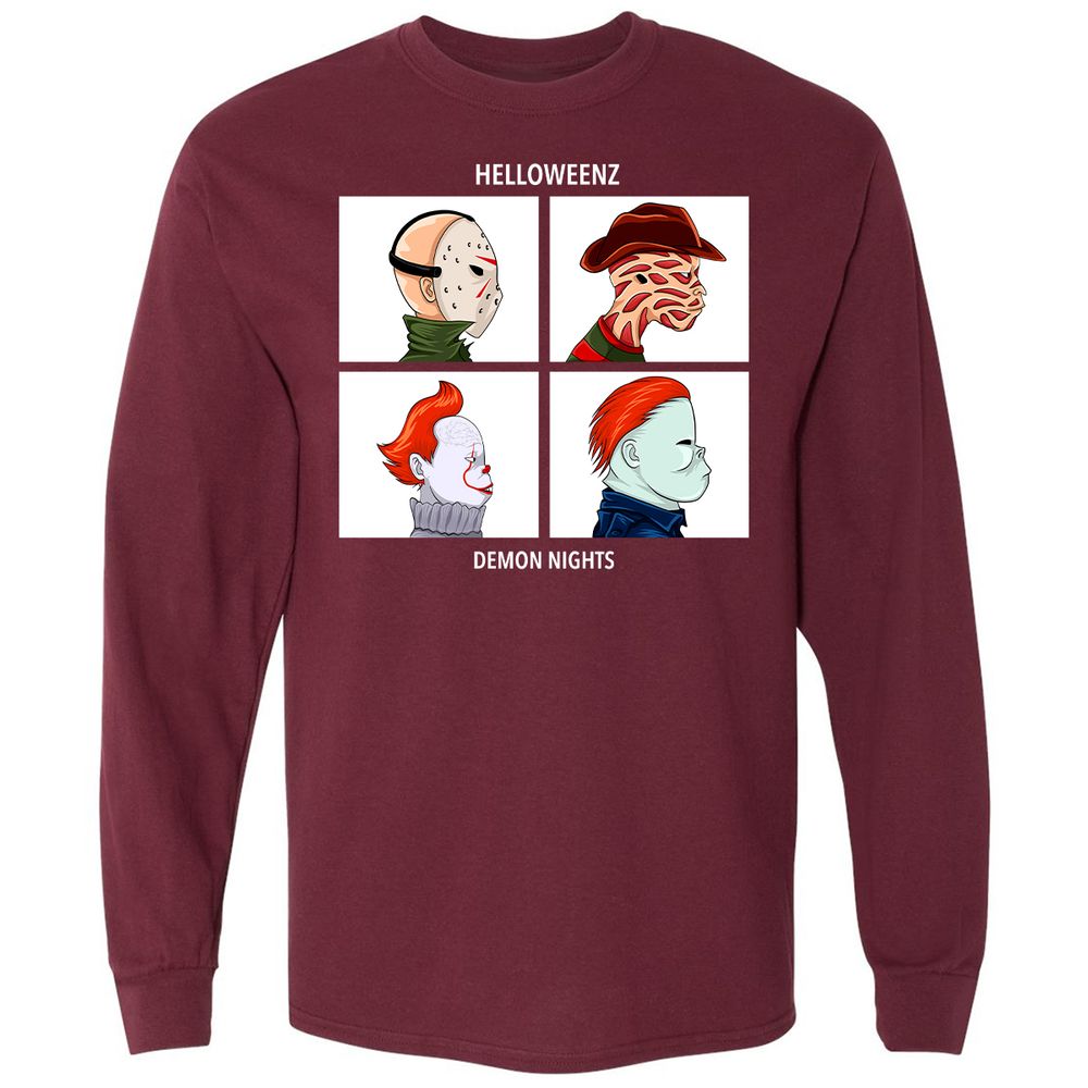Long Sleeve T-Shirt - 9ACPDCRY - Maroon - 11