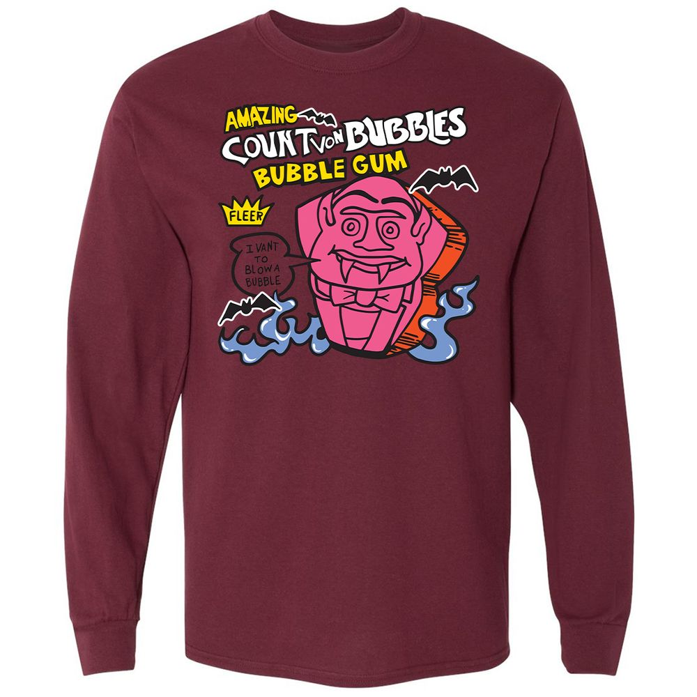 Long Sleeve T-Shirt - XCX2QV7V - Maroon - 11