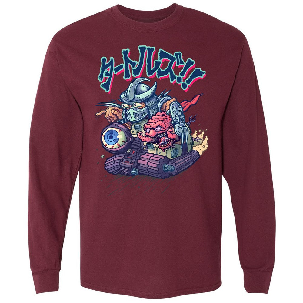 Long Sleeve T-Shirt - 4FH46BAM - Maroon - 11