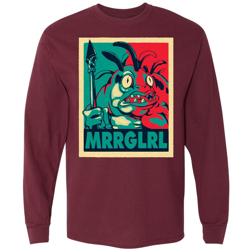 Long Sleeve T-Shirt - TEZENWYD - Maroon - 11