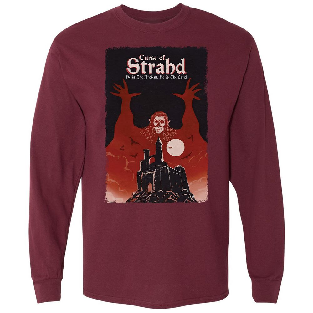 Long Sleeve T-Shirt - W7DGCF1E - Maroon - 11