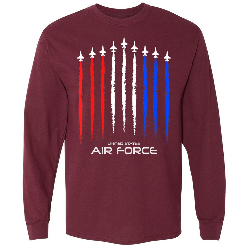 Long Sleeve T-Shirt - 2L622GAT - Maroon - 11