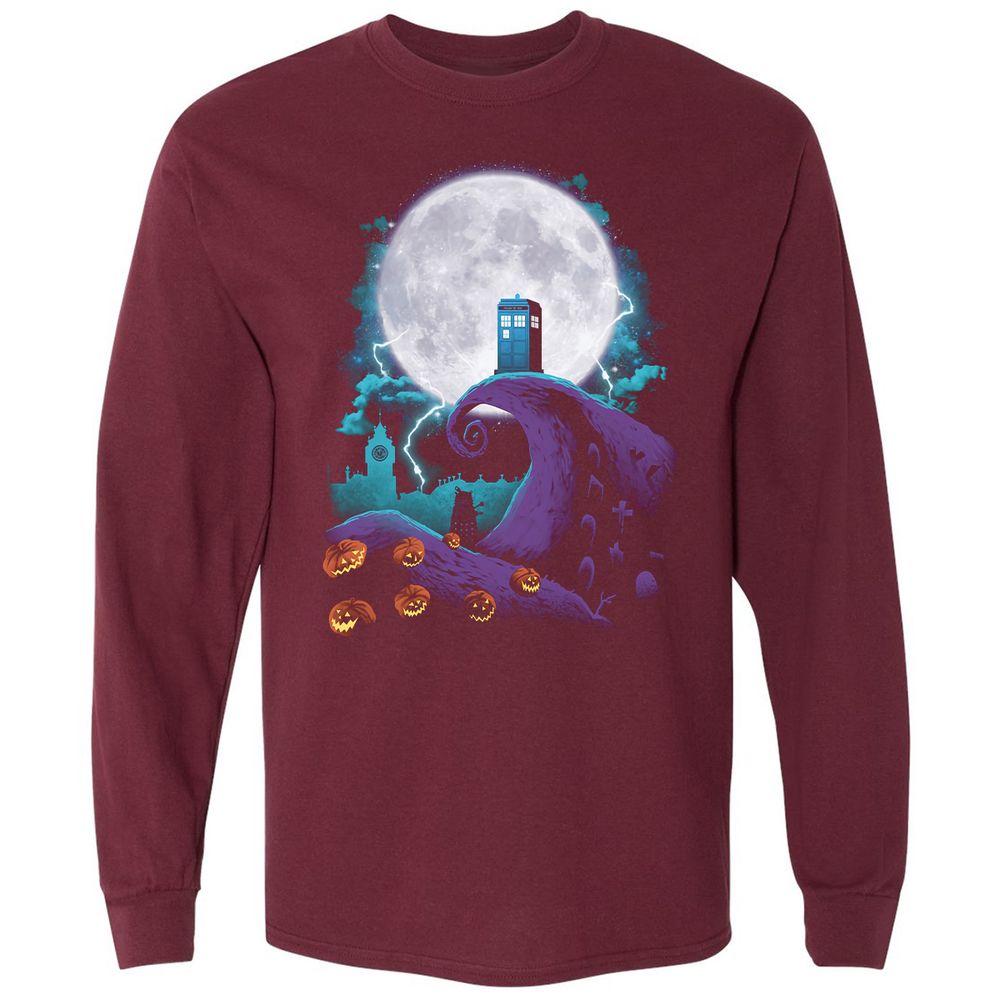 Long Sleeve T-Shirt - PFV4R6BS - Maroon - 11