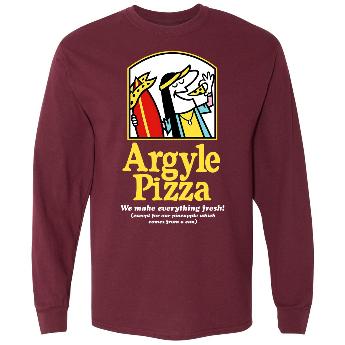 Long Sleeve T-Shirt - FEWWWZ4Z - Maroon - 11