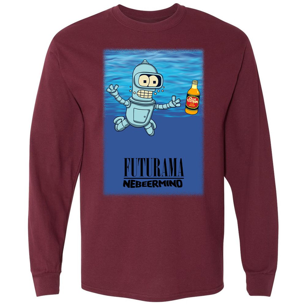 Long Sleeve T-Shirt - VRD6GTYP - Maroon - 11