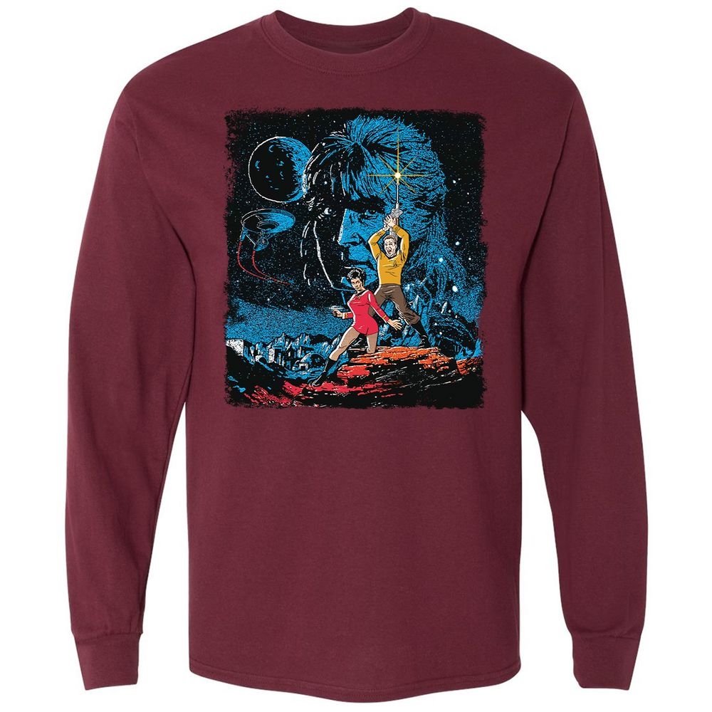 Long Sleeve T-Shirt - 1C7388D6 - Maroon - 11