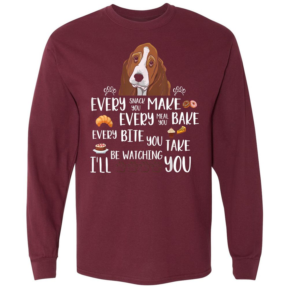 Long Sleeve T-Shirt - 6QU2GD4M - Maroon - 11