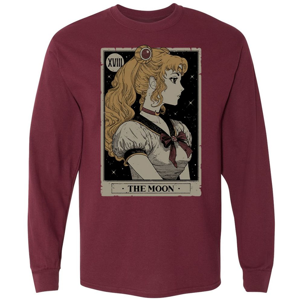 Long Sleeve T-Shirt - TFD7DK12 - Maroon - 11