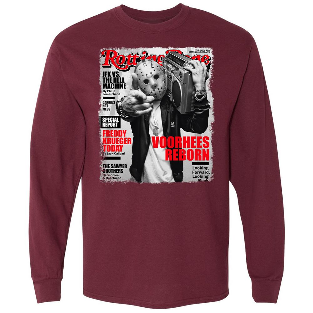 Long Sleeve T-Shirt - UZ6ECP3N - Maroon - 11