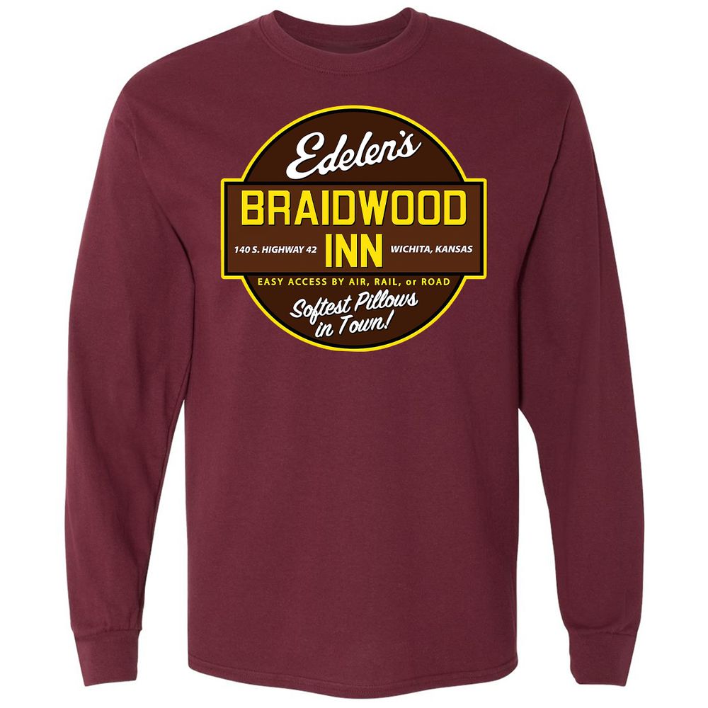 Long Sleeve T-Shirt - DZQXCUZV - Maroon - 11