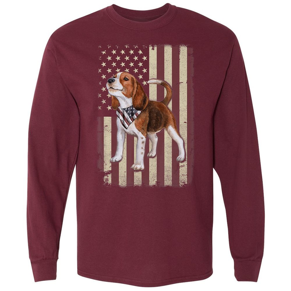 Long Sleeve T-Shirt - 21V2CGGJ - Maroon - 11