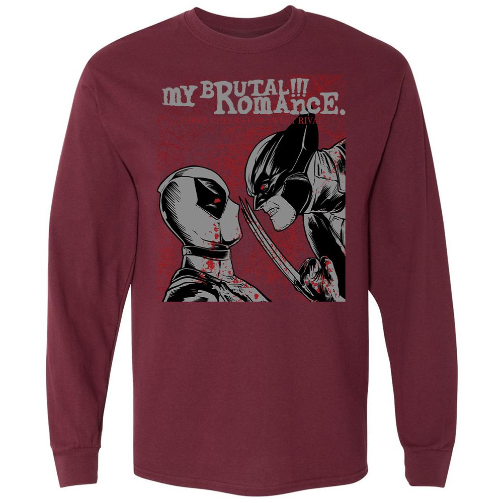 Long Sleeve T-Shirt - QDVQY1VC - Maroon - 11