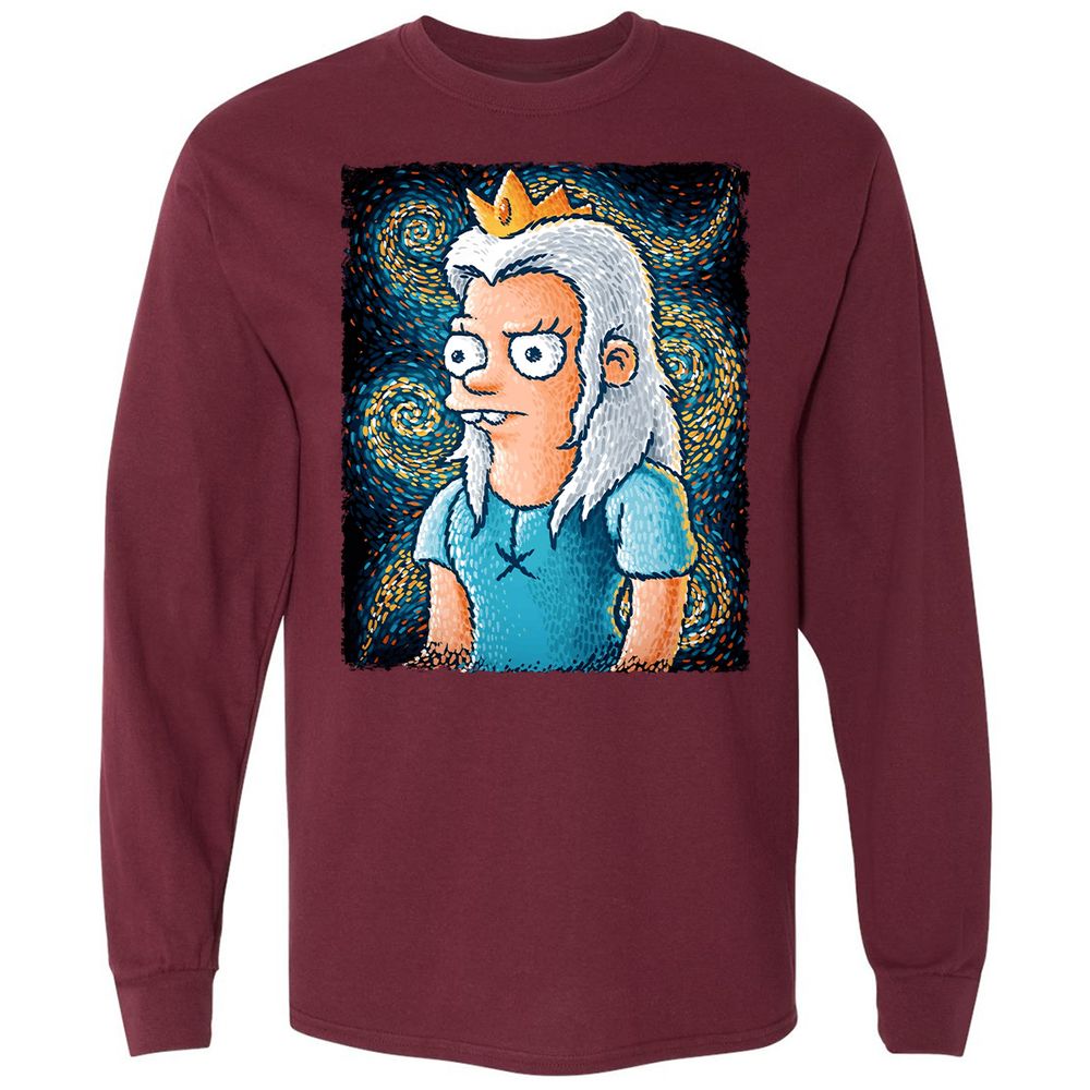 Long Sleeve T-Shirt - RHXNVB3C - Maroon - 11