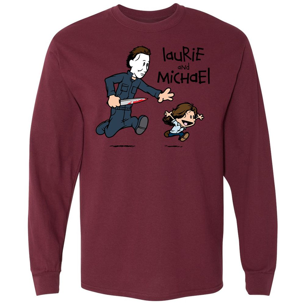 Long Sleeve T-Shirt - 3X5L3NVG - Maroon - 11