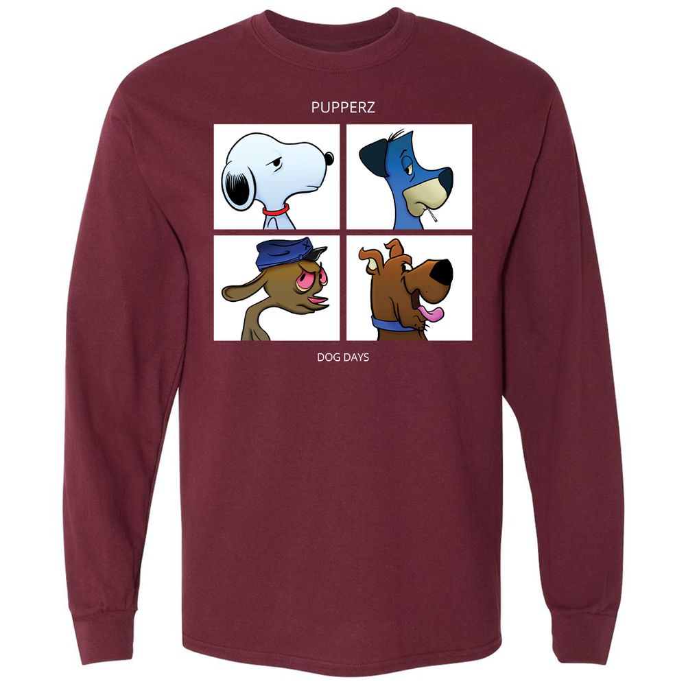 Long Sleeve T-Shirt - CKET5N5J - Maroon - 11