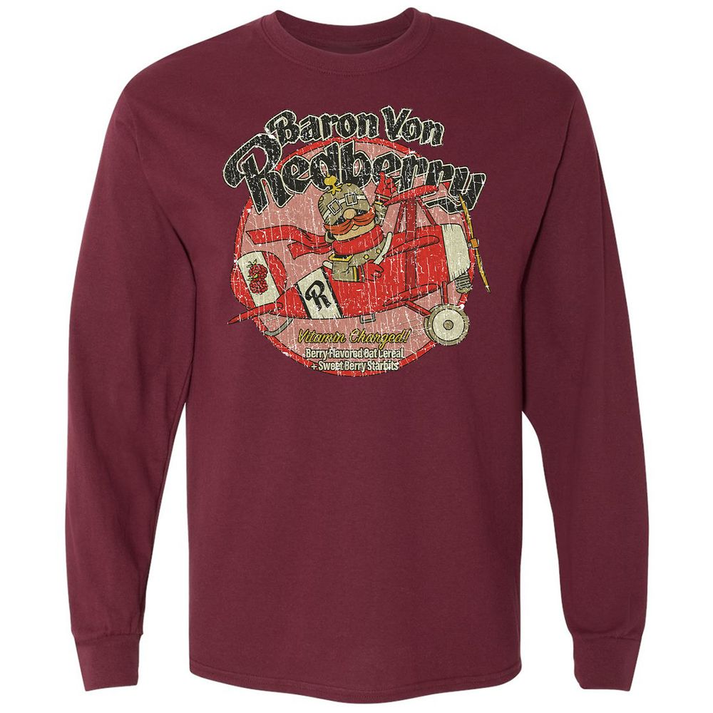 Long Sleeve T-Shirt - CTSHKN96 - Maroon - 11