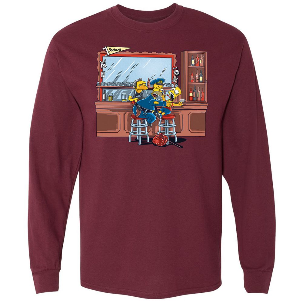 Long Sleeve T-Shirt - WBJJYXPA - Maroon - 11