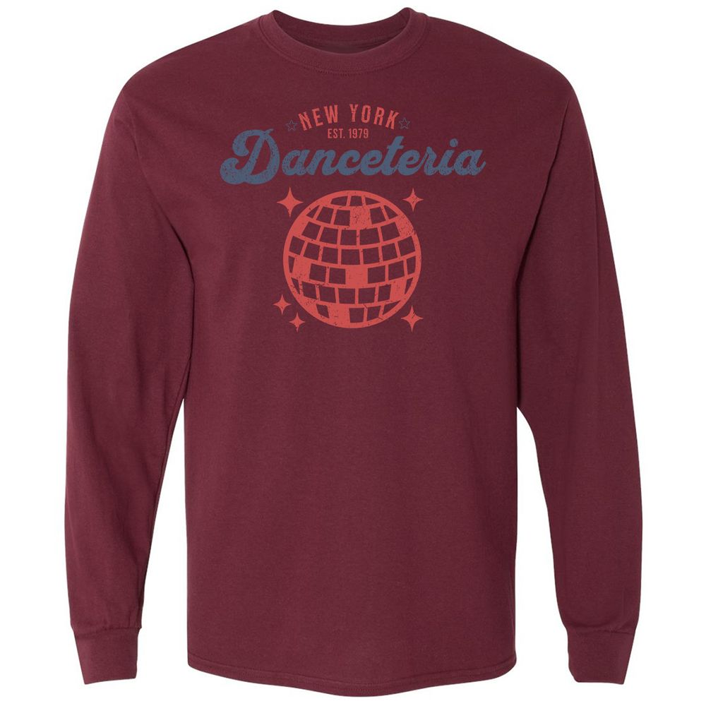 Long Sleeve T-Shirt - D1ZPGNU7 - Maroon - 11