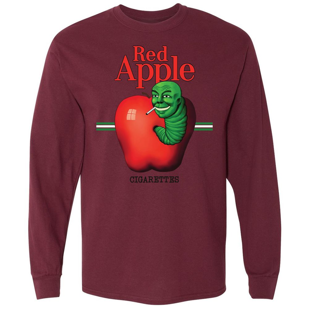 Long Sleeve T-Shirt - 4ZFX1TLY - Maroon - 11