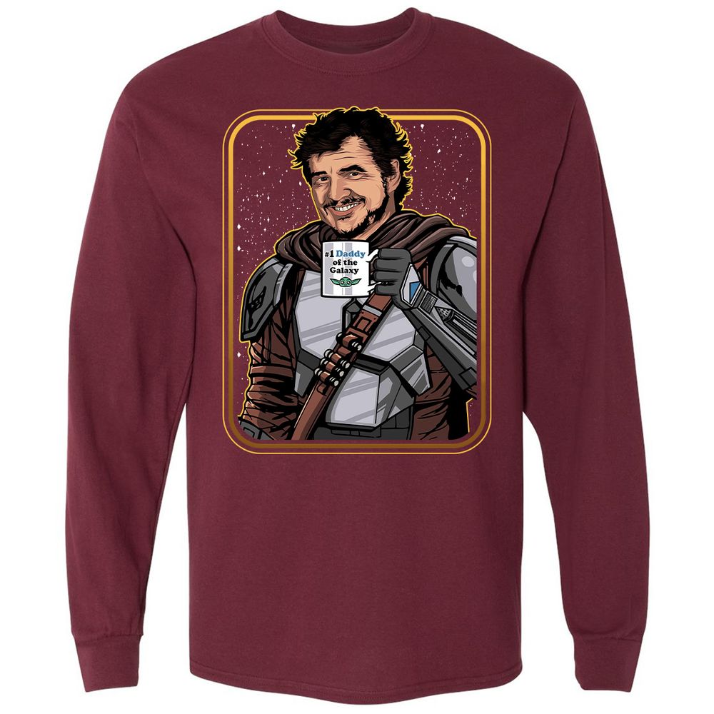 Long Sleeve T-Shirt - B5B3GQJW - Maroon - 11