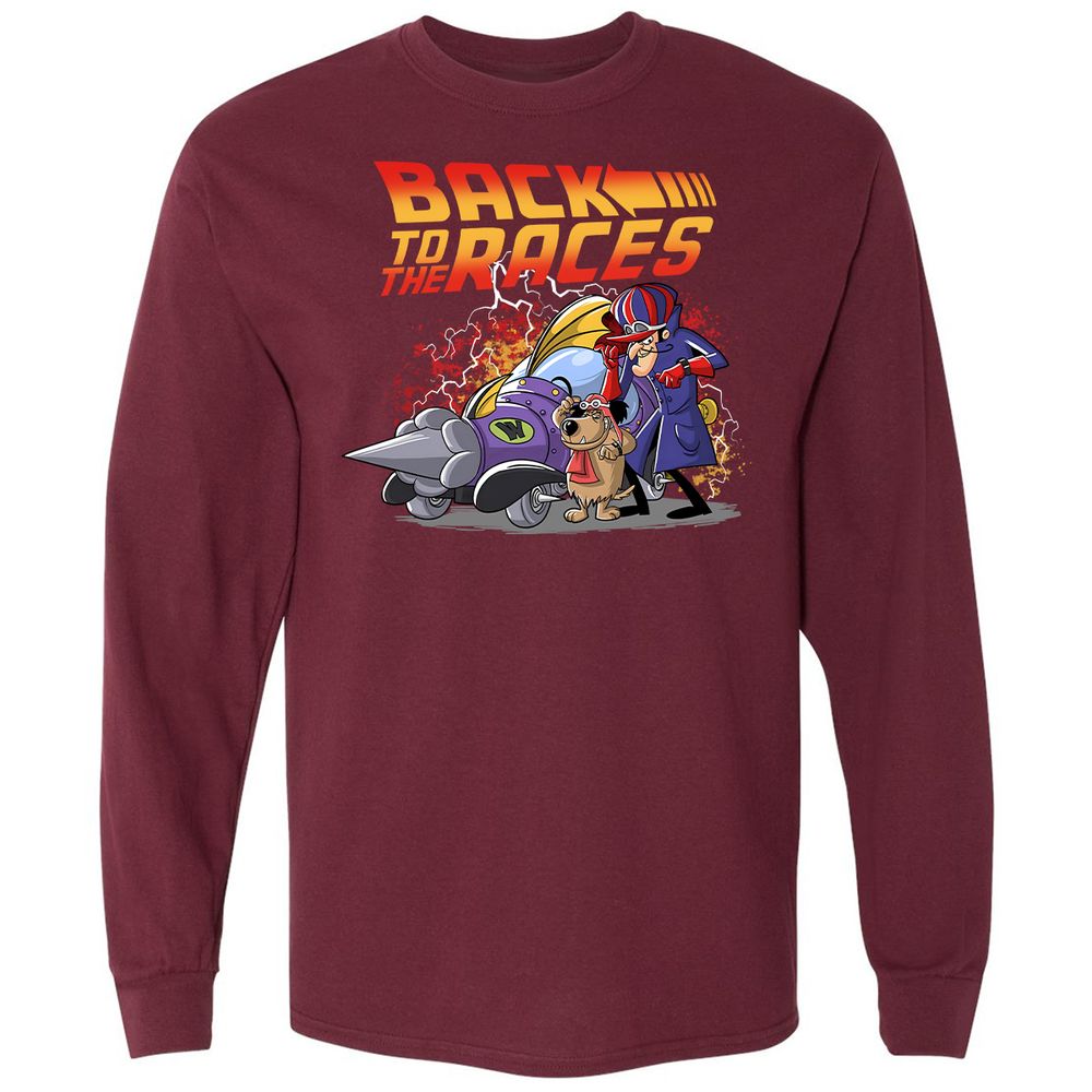 Long Sleeve T-Shirt - D3HXF7R8 - Maroon - 11