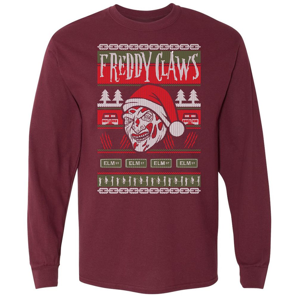 Long Sleeve T-Shirt - KRASTKGE - Maroon - 11