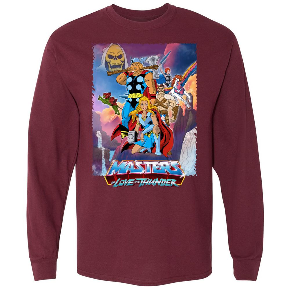 Long Sleeve T-Shirt - MLCZJL19 - Maroon - 11