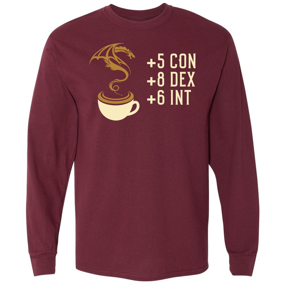 Long Sleeve T-Shirt - 9FYJ9QC6 - Maroon - 11