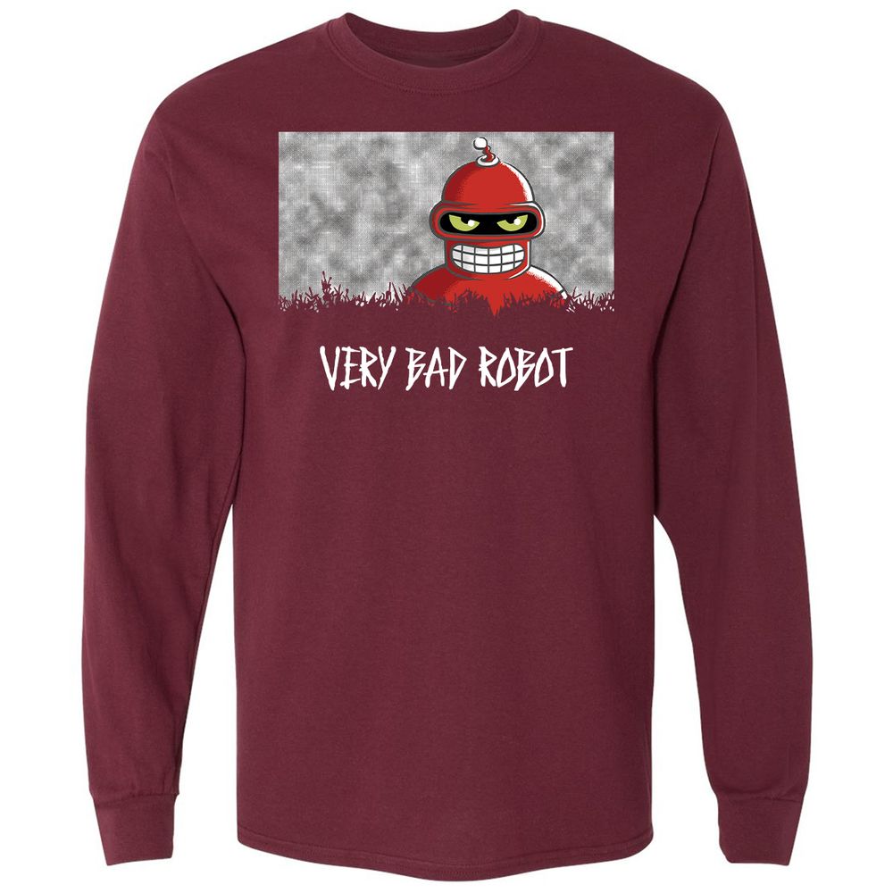 Long Sleeve T-Shirt - 6GKEE2TD - Maroon - 11