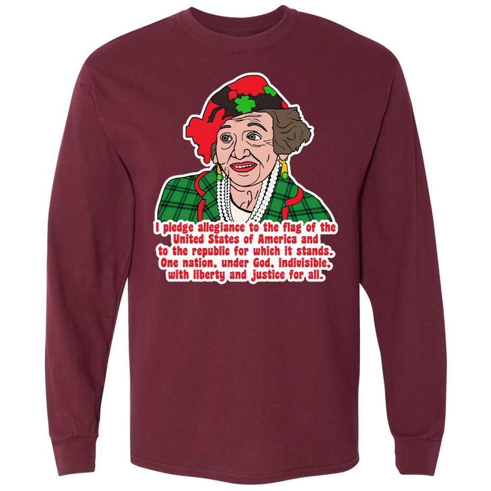 Long Sleeve T-Shirt - ATE44A9B - Maroon - 11