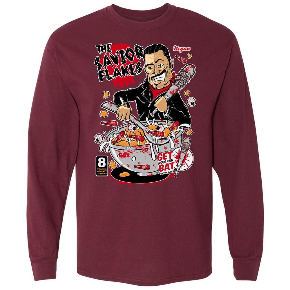 Long Sleeve T-Shirt - QTGT9MAB - Maroon - 11