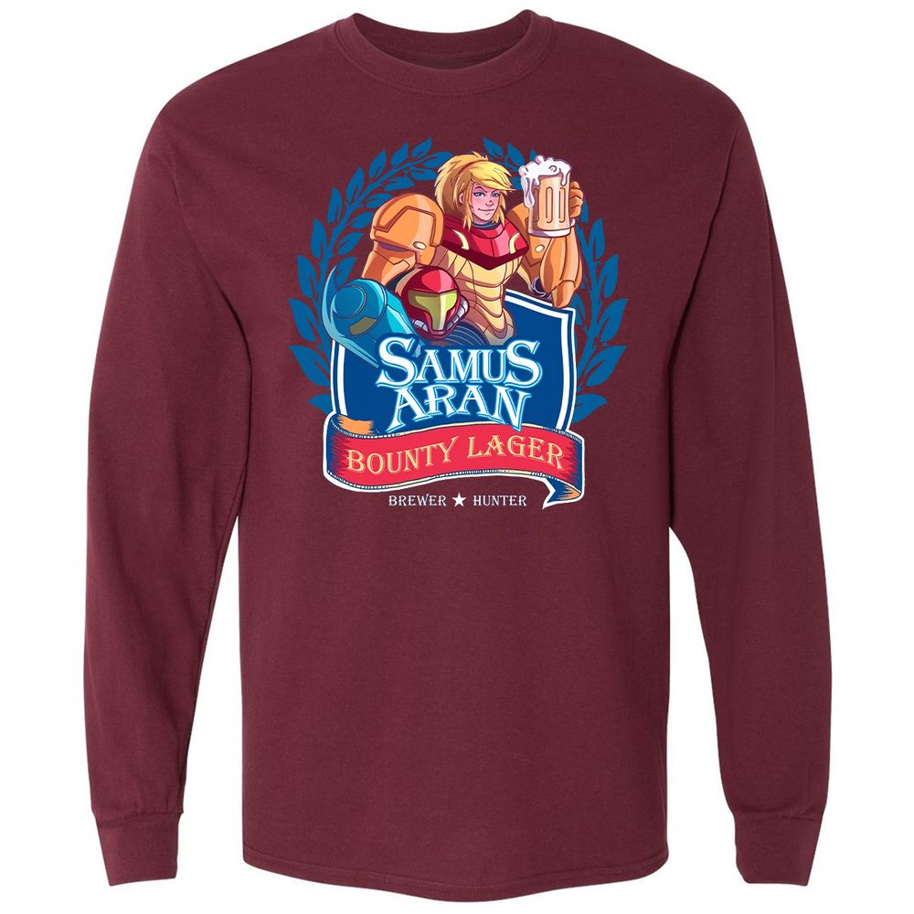 Long Sleeve T-Shirt - TS1RFXMP - Maroon - 11