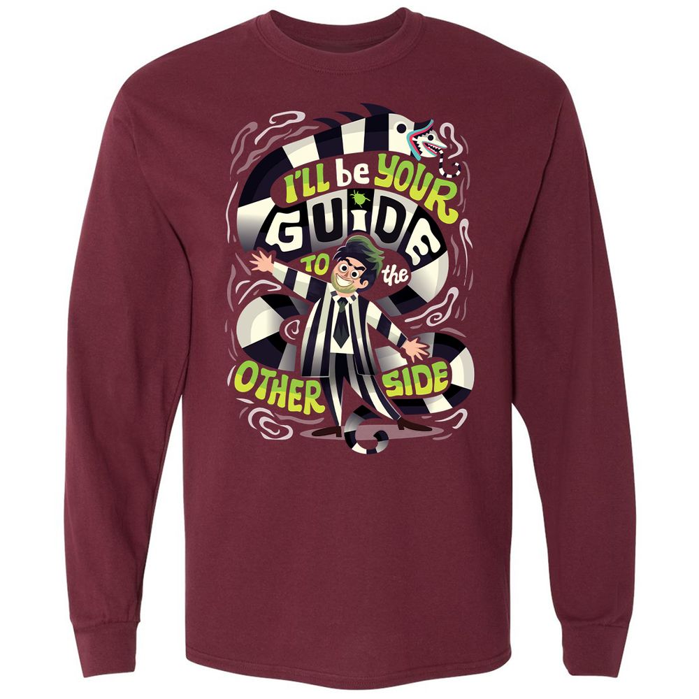 Long Sleeve T-Shirt - 8E2D2UY3 - Maroon - 11