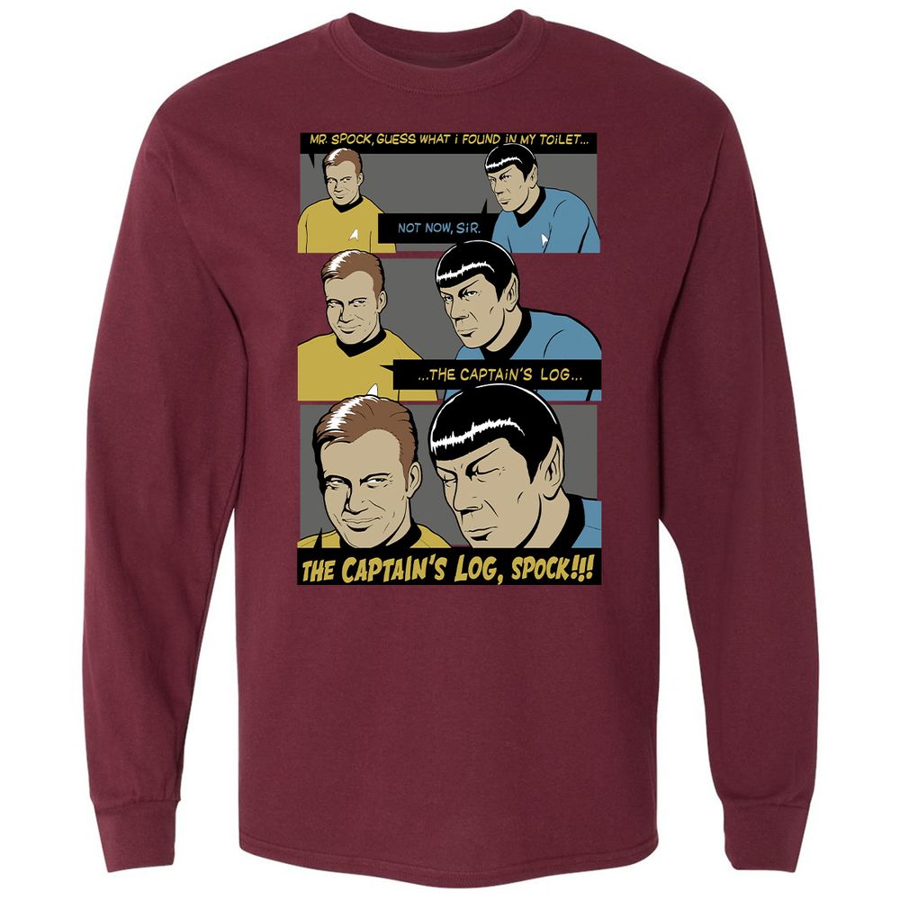 Long Sleeve T-Shirt - LLH8CCUV - Maroon - 11