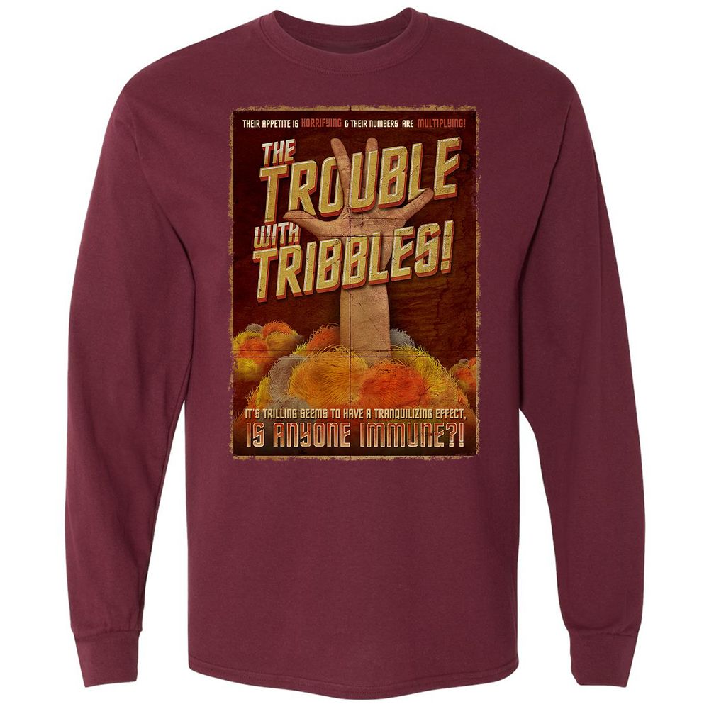 Long Sleeve T-Shirt - 3ZDMFY65 - Maroon - 11