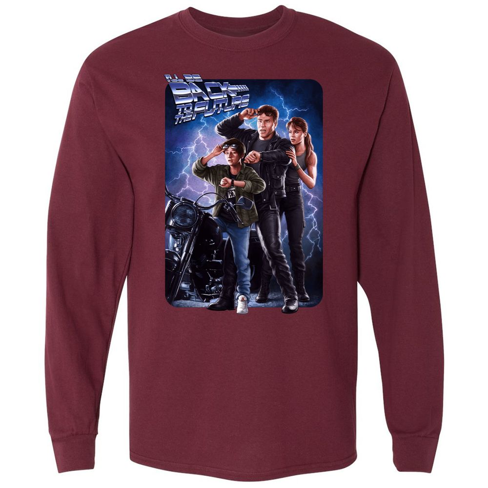 Long Sleeve T-Shirt - KTAAVCM4 - Maroon - 11