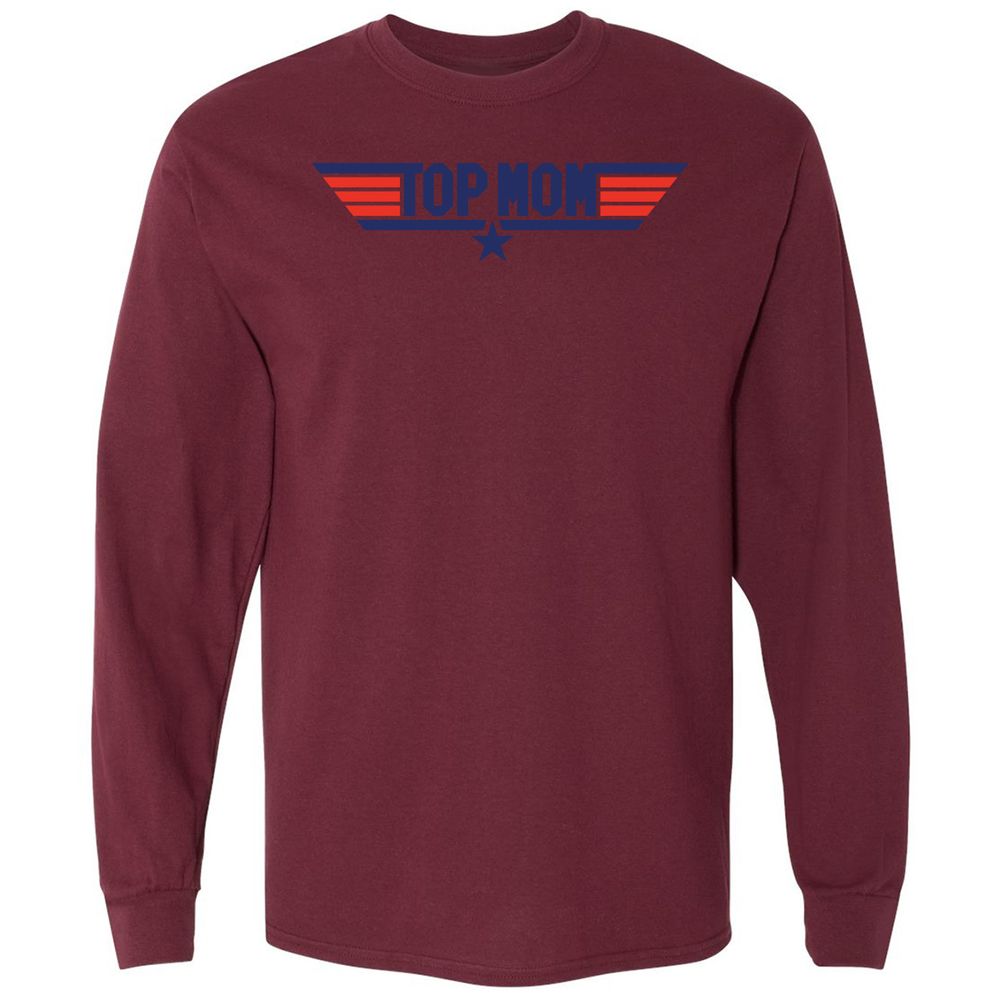 Long Sleeve T-Shirt - GLXV8CAR - Maroon - 11