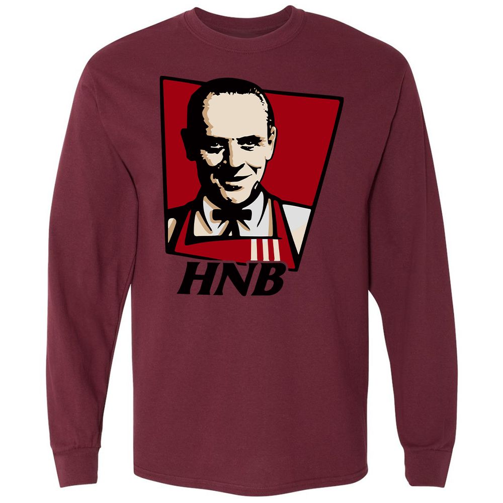 Long Sleeve T-Shirt - 7K7NPD7Q - Maroon - 11