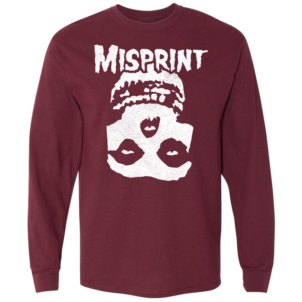 Long Sleeve T-Shirt - S6JVVLHB - Maroon - 11