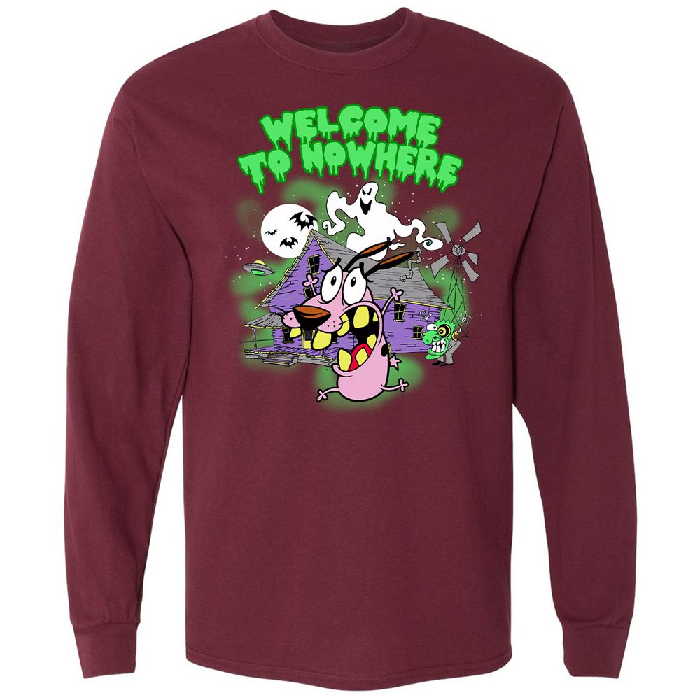 Long Sleeve T-Shirt - QPBWX1MY - Maroon - 11