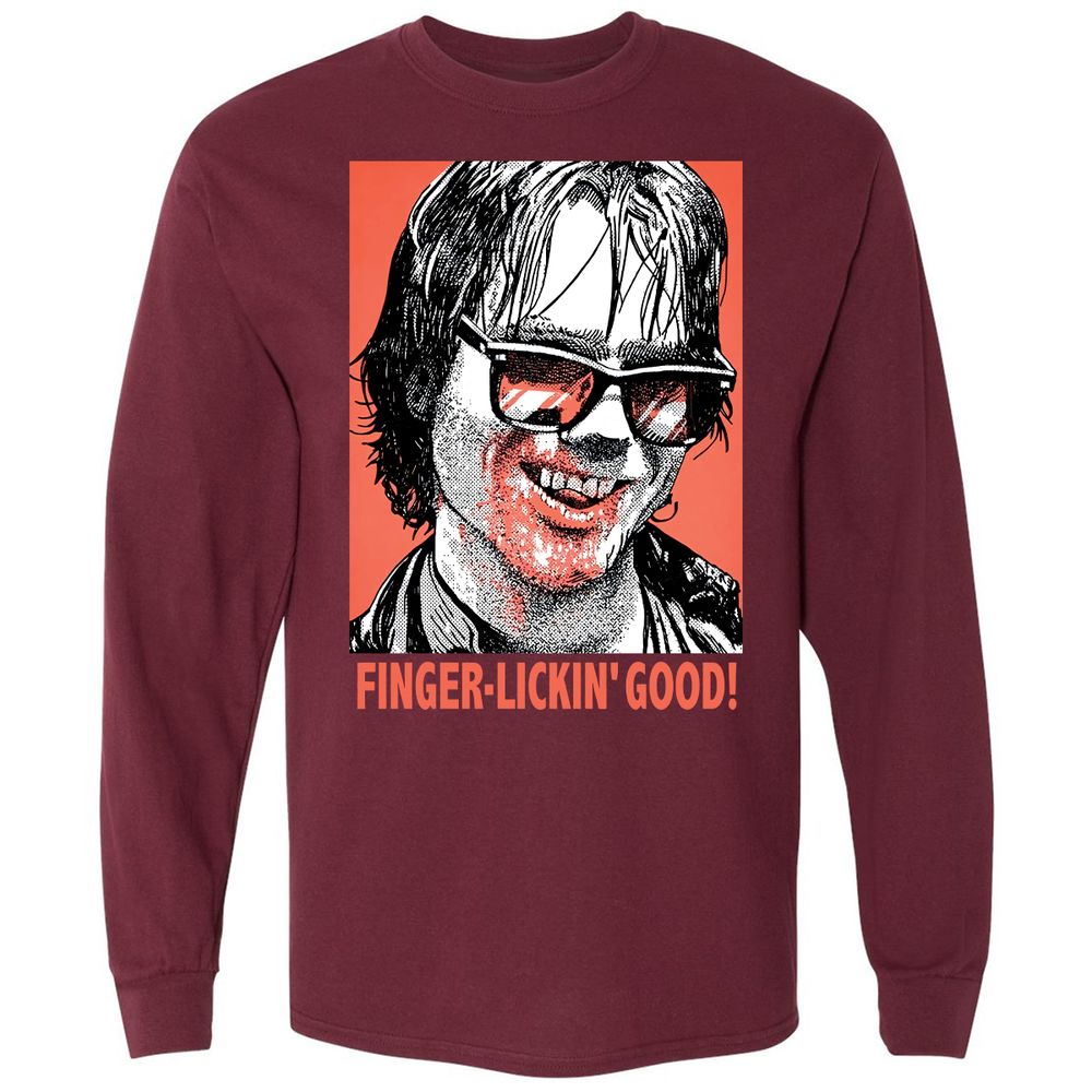 Long Sleeve T-Shirt - CTK86RB1 - Maroon - 11
