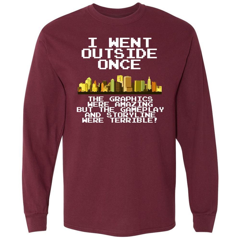 Long Sleeve T-Shirt - LH5MHHVT - Maroon - 11