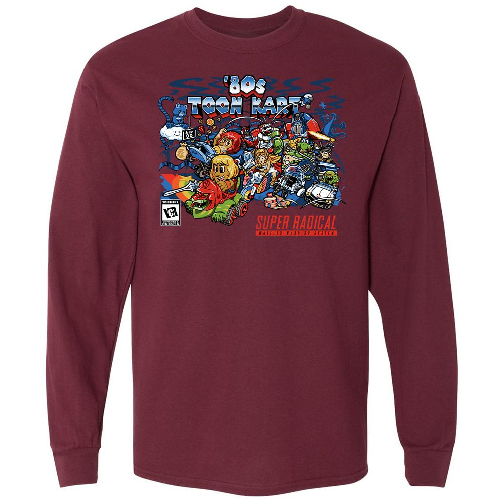 Long Sleeve T-Shirt - TYWGF8A9 - Maroon - 11