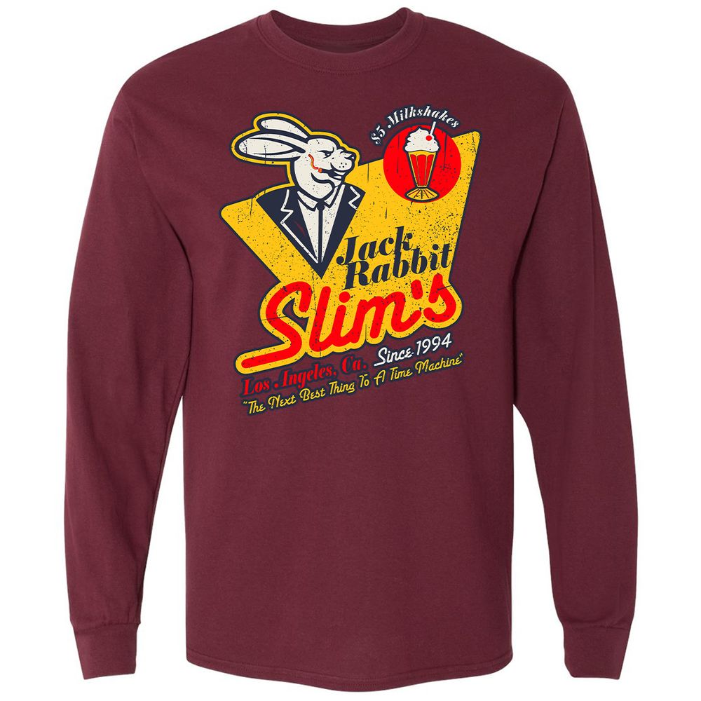 Long Sleeve T-Shirt - 2N1GRMMR - Maroon - 11