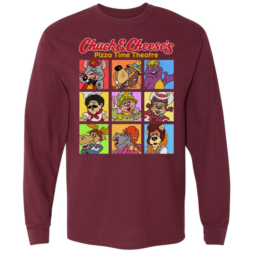 Long Sleeve T-Shirt - QQY175T3 - Maroon - 11